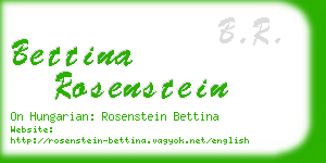 bettina rosenstein business card